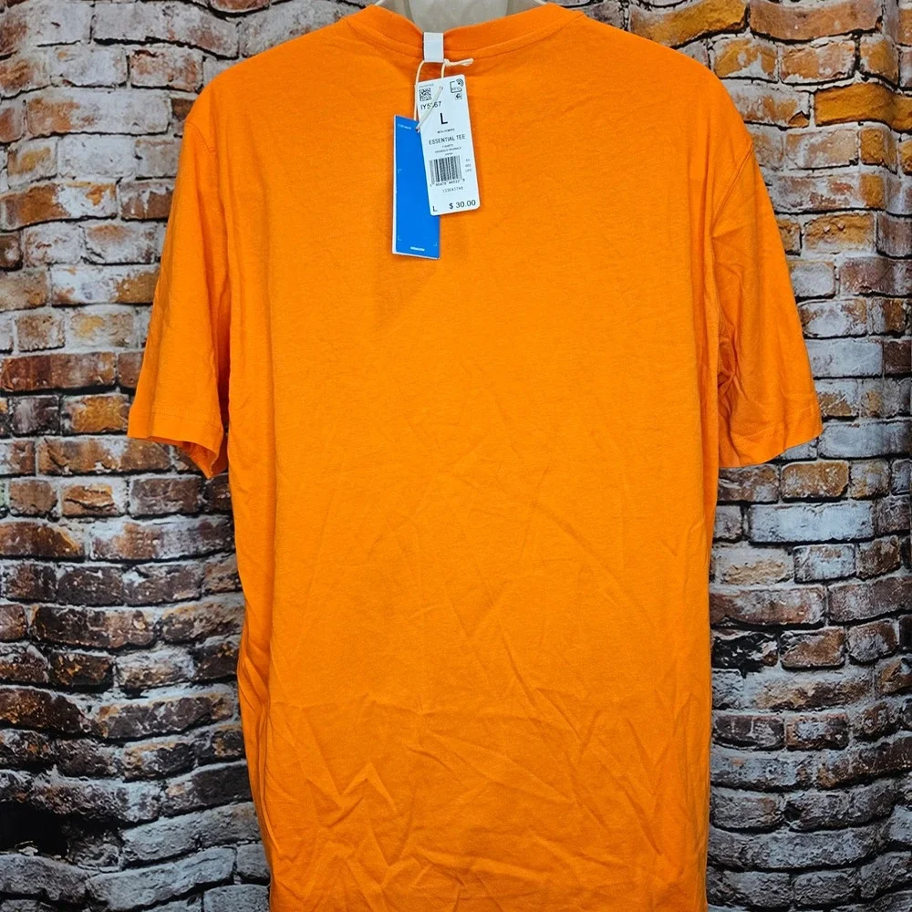 Adidas Originals Adicolor Essentials Trefoil T-Shirt Orange IY5367 Mens L NWT